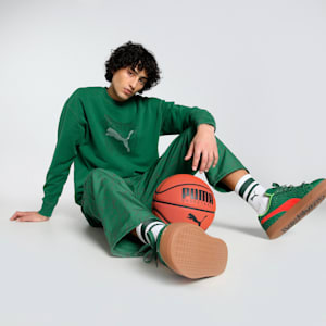 PUMA x TEENAGE MUTANT NINJA TURTLES Men's Relaxed Fit Graphic Crew-Neck Sweatshirt, Vine, extralarge-IND