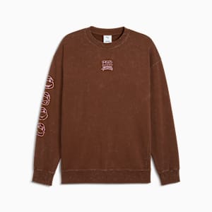 PUMA x TMNT Men's Relaxed Crew Sweatshirt, Chocotart, extralarge