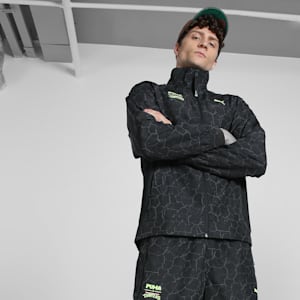 PUMA X TMNT PUMATECH Men's Relaxed Fit Track Jacket, PUMA Black, extralarge-IND