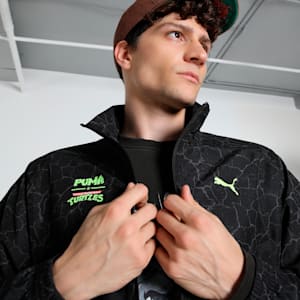PUMA x TMNT PUMATECH Men's Relaxed Track Jacket, PUMA Black, extralarge