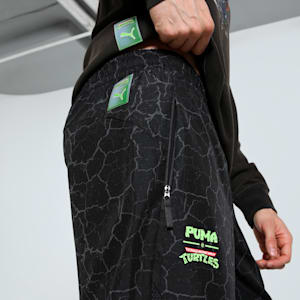 PUMA X TMNT PUMATECH Men's Relaxed Fit Cargo Pants, PUMA Black, extralarge-IND