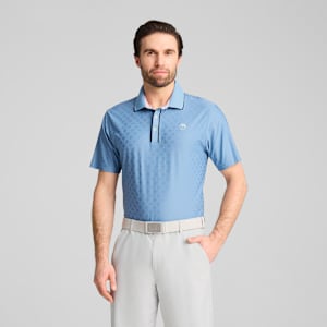 PUMA x ARNOLD PALMER Tipped Jacquard Golf Polo Men, Zen Blue, extralarge-GBR