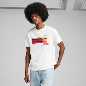 Scuderia Ferrari Race Men's Graphic Tee 1, PUMA White, extralarge