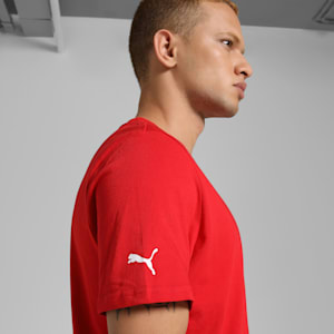 Scuderia Ferrari Race Coloured Big Shield Motorsport Men's Tee, PUMA Black, extralarge-IND