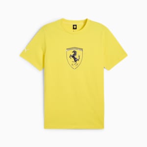 Scuderia Ferrari Race Tonal Big Shield Men's Tee, Speed Yellow, extralarge