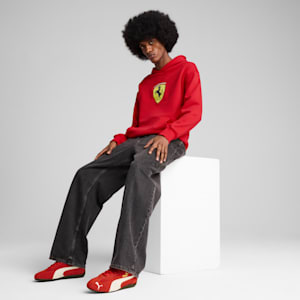 Chandail à capuchon Scuderia Ferrari Race Big Shield Homme, Rosso Corsa, extralarge