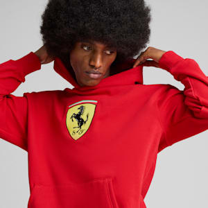 Chandail à capuchon Scuderia Ferrari Race Big Shield Homme, Rosso Corsa, extralarge