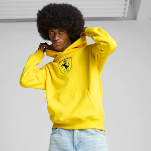 Scuderia Ferrari Race Big Shield Men's Hoodie, Speed Yellow, extralarge