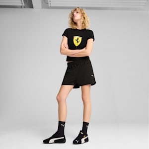Shorts Scuderia Ferrari Race para mujer, PUMA Black, extralarge