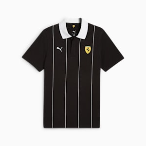 Scuderia Ferrari Race Premium Men's Motorsport Polo, PUMA Black, extralarge-IND