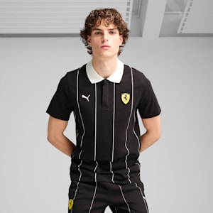 メンズ フェラーリ レース プレミアム 半袖 ポロシャツ, PUMA Black, extralarge-JPN