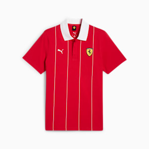 メンズ フェラーリ レース プレミアム 半袖 ポロシャツ, Rosso Corsa, extralarge-JPN