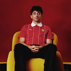 Scuderia Ferrari Race Premium Men's Motorsport Polo, Rosso Corsa, extralarge-IND