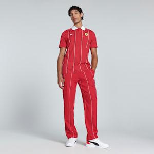 Scuderia Ferrari Race Premium Men's Motorsport Polo, Rosso Corsa, extralarge-IND