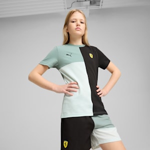 Scuderia Ferrari Race Big Kids' Lifestyle Tee, Green Moon, extralarge