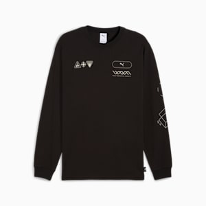メンズ グラフィックス セレブリティ 長袖 Tシャツ, PUMA Black, extralarge-JPN
