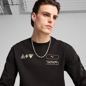 メンズ グラフィックス セレブリティ 長袖 Tシャツ, PUMA Black, extralarge-JPN