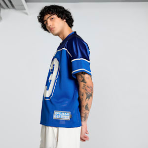 Dress Code Men's Football-Inspired Jersey, Vivid Blue, extralarge-IND