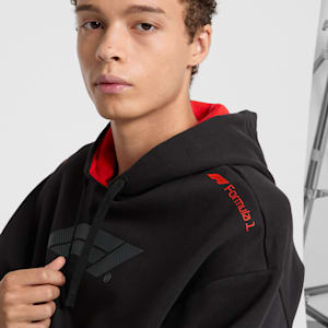 F1® ESS+ Men's Relaxed Hoodie, PUMA Black, extralarge