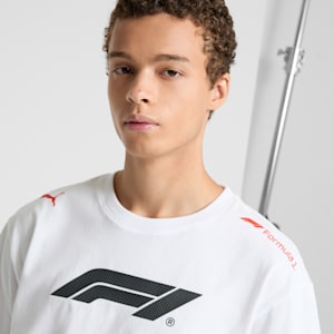 F1® ESS+ Men's Relaxed Tee, PUMA White, extralarge