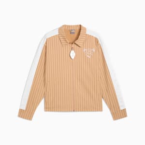 Porsche Legacy Lifestyle Men's Relaxed Fit Motorsport Jacket, Warm Beige, extralarge-IND