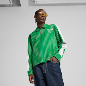 Porsche Legacy Lifestyle Men's Relaxed Fit Motorsport Jacket, Archive Green, extralarge-IND