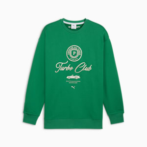 Porsche Legacy Lifestyle Men's Crew, Archive Green, extralarge