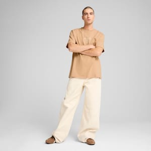 Porsche Legacy Lifestyle Men's Graphic Tee, Warm Beige, extralarge