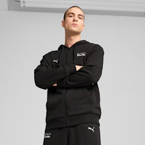 Porsche Legacy Men's Sweat Jacket, PUMA Black, extralarge