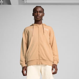 Porsche Legacy Men's Sweat Jacket, Warm Beige, extralarge
