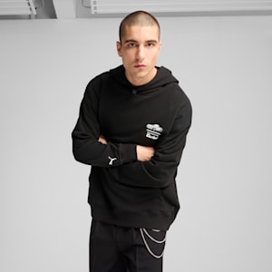 Sudadera con capucha Porsche Legacy para hombre, PUMA Black, extralarge