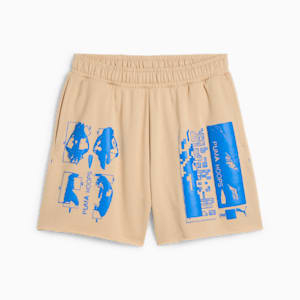 Ancient Roars Terry Relaxed Fit Basketball Shorts, Light Sand, extralarge-IND
