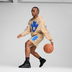 Ancient Roars Terry Relaxed Fit Basketball Shorts, Light Sand, extralarge-IND
