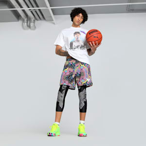 Melo Alien Skins 2-in-1 Men's Oversized Basketball Tights, PUMA Black, extralarge-IND
