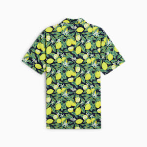 メンズ ゴルフ PUMA x ARNOLD PALMER レモン ブランチ 半袖 ポロシャツ, Deep Navy, extralarge-JPN