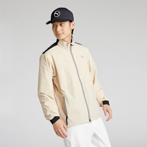 メンズ ゴルフ ストレッチ タフタ バックサイド ロゴ F ジャケット, Alabaster, extralarge-JPN