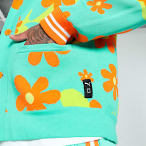 PUMA HOOPS x SCOOBY DOO Men's Basketball Sweater, Aquatic-Lime Smash-AOP, extralarge-IND