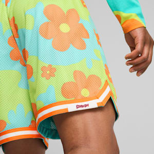 Shorts para hombre PUMA HOOPS x SCOOBY DOO, Aquatic-Lime Smash-AOP, extralarge