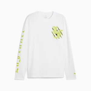 Camiseta de manga larga PUMA x LAMELO BALL LaFrancé Assist para hombre, PUMA White, extralarge