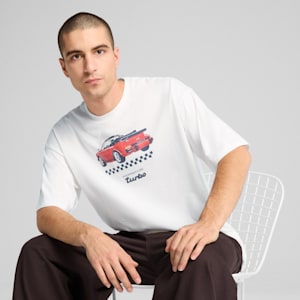 Porsche Legacy Men's Graphic Tee 3, PUMA White, extralarge