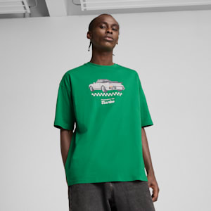 Porsche Legacy Men's Graphic Tee 3, Archive Green, extralarge
