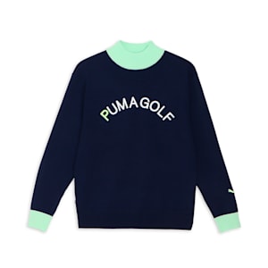 メンズ ゴルフ PC タートルネック CB ニット セーター, Deep Navy, extralarge-JPN