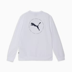 メンズ ゴルフ サークルキャット ダブルニット クルー ネック トップス, White Glow, extralarge-JPN