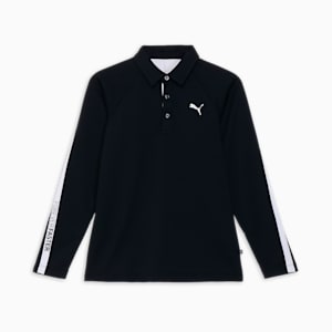 メンズ ゴルフ PF ストレッチ サーモ テーパード ライン 長袖 ポロシャツ, PUMA Black, extralarge-JPN