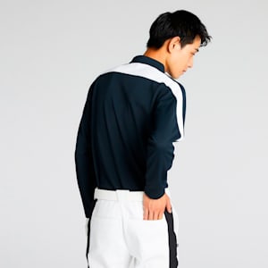 メンズ ゴルフ PF ストレッチ サーモ テーパード ライン 長袖 ポロシャツ, PUMA Black, extralarge-JPN