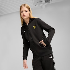 Sudadera con capucha Scuderia Ferrari HP Race para adolescentes, PUMA Black, extralarge