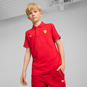 Ferrari Race Youth Motorsport Polo, Rosso Corsa, extralarge-IND