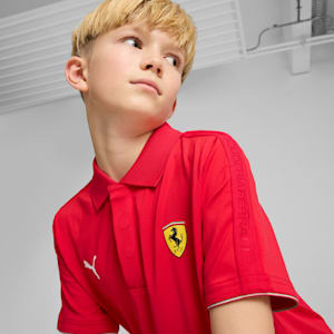 Ferrari Race Youth Motorsport Polo, Rosso Corsa, extralarge-IND