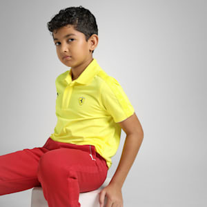 Ferrari Race Youth Motorsport Polo, Speed Yellow, extralarge-IND