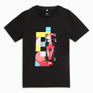 Scuderia Ferrari Race Graphic Motorsport Youth Tee, PUMA Black, extralarge-IND